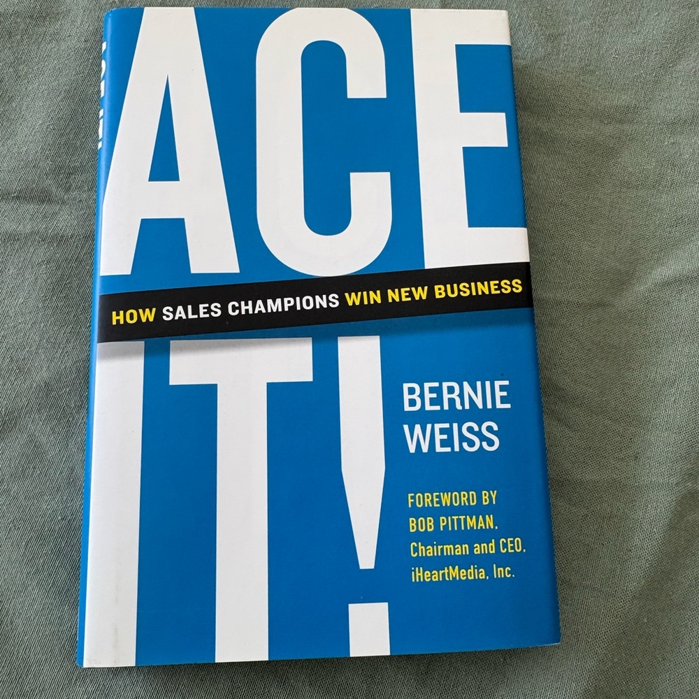 Ace It! by – Blue Hardcover Business Book